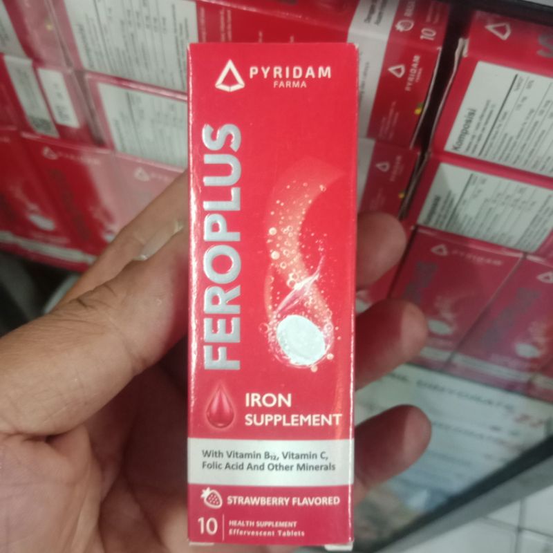 FEROPLUS FEROSPAT Suplemen Zat Besi 10tablet effervescent