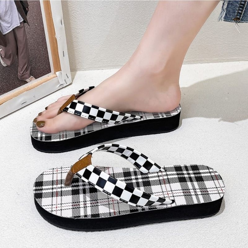 DDS9027 Sendal Jepit Wanita Sandal Rumah Fashion Import BOX Flip Flops Ready Jakarta Bisa COD (NO BOX)