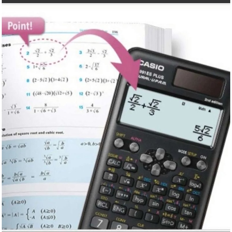 Kalkulator Casio FX-911ES Plus Calculator Scientific Original Kalkulator Sekolah