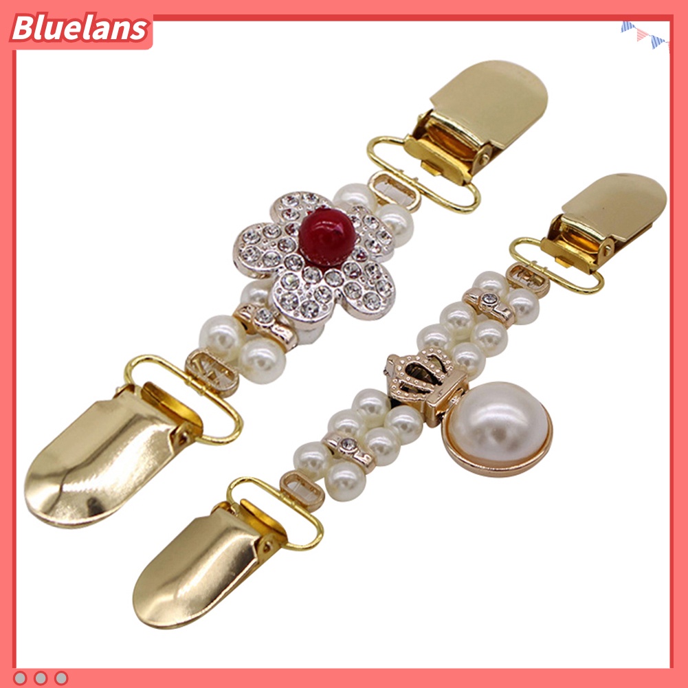 Bluelans Bros Klip Duckbill Wanita Untuk Kerah Kemeja / Sweater / Cardigan