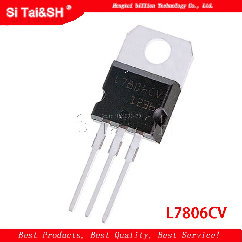 10pcs L7806CV TO220 L7806 TO-220 7806 LM7806 MC7806 IC Baru Dan original 新边进口