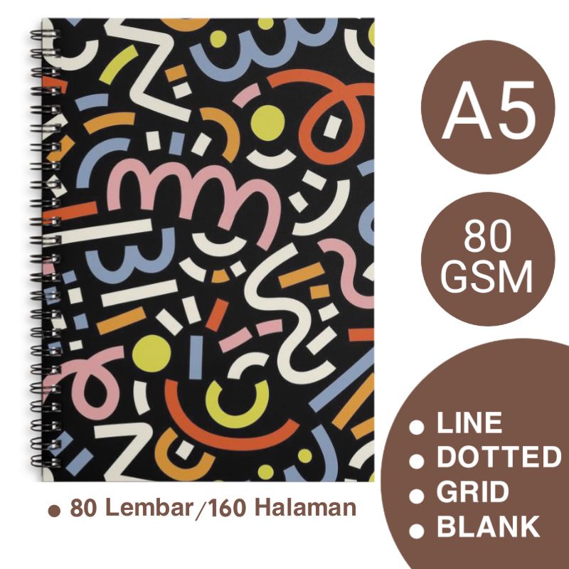 

Notebook Spiral Ring A5 Line Blank 100 Lembar
