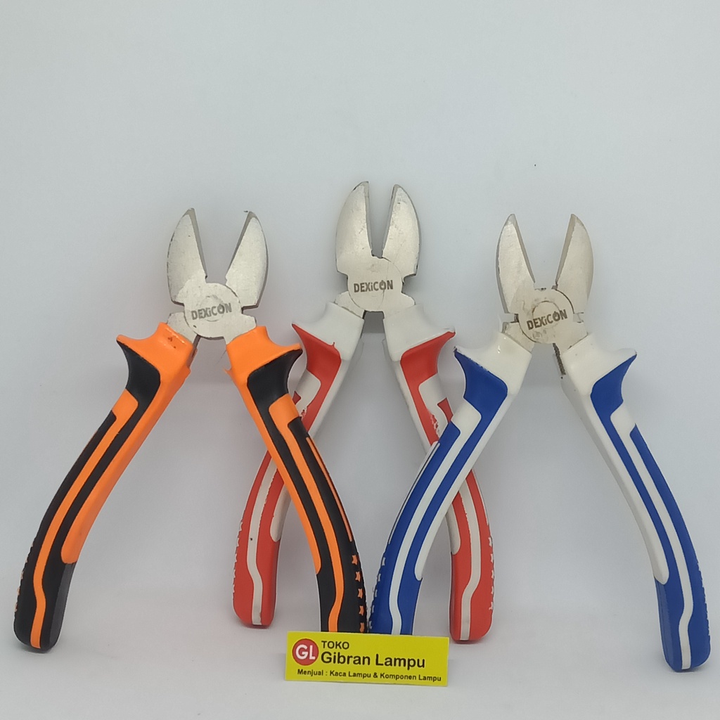 Tang Potong Kombinasi Dexicon All Merk - Cutter Kabel Knip Diagonal Cutting Plier Serbaguna