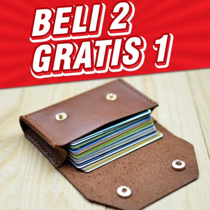 

Dompet Kulit Asli Untuk Kartu Nama Kartu Atm Dikerjakan Handmade