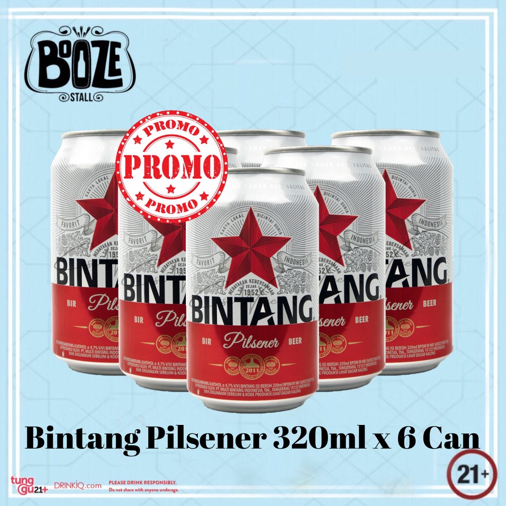 Bir Bintang Can 320ml x 6 Can