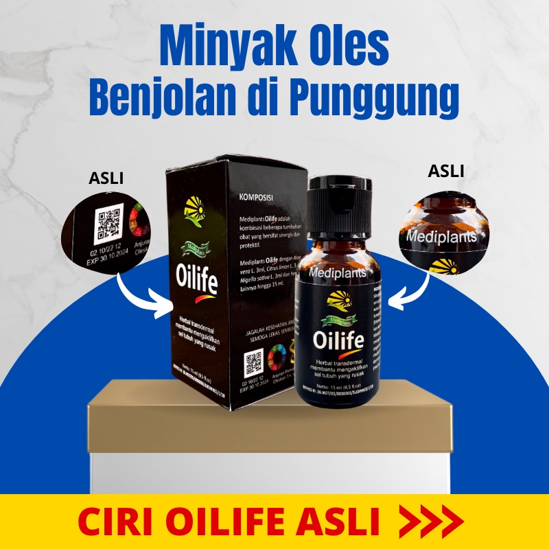 OILIFE Obat Herbal Benjolan di Punggung / Minyak Oles Benjolan di Punggung