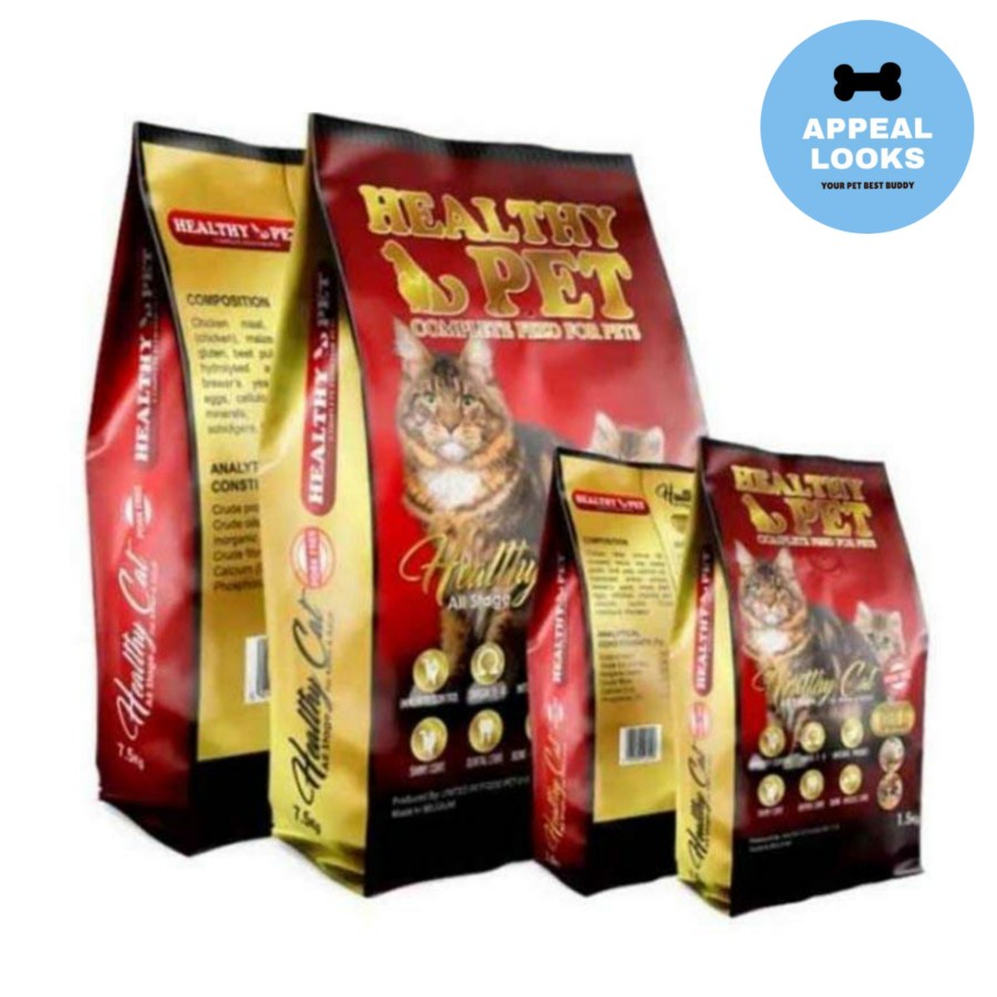 Healthy Pet 7.5kg Makanan Pakan Kucing For Adult & Kitten Premium