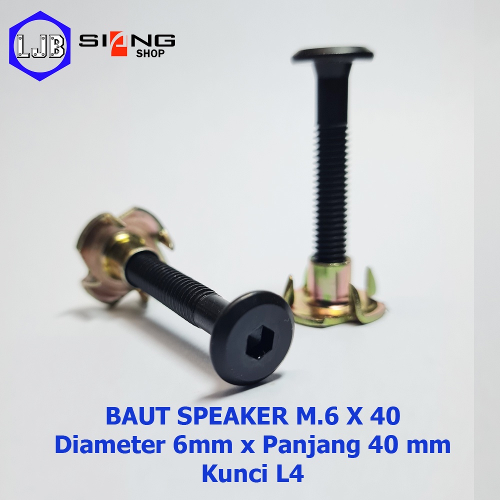 Baut Speaker Cakar M6 panjang 3 sd 7cm