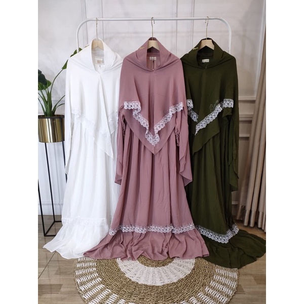 GAMIS CERUTY RENDA PUTIH BY BERMERKS