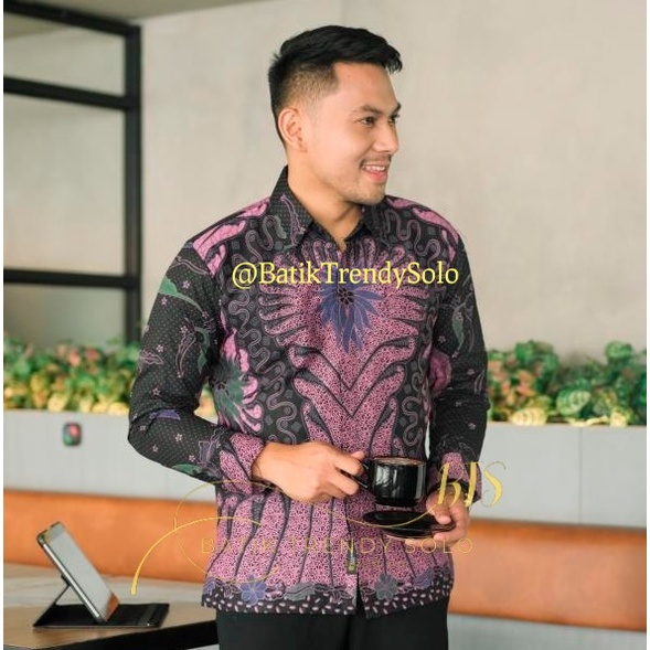 Hem  Kemeja Baju Batik Pria Cowok Laki Laki Slimfit Full Lapis Furing Lengan Panjang Lengan Pendek Original Asli Batik Jumanta Solo Laweyan Size S M L Xl XXL Bahan Katun Premium  979