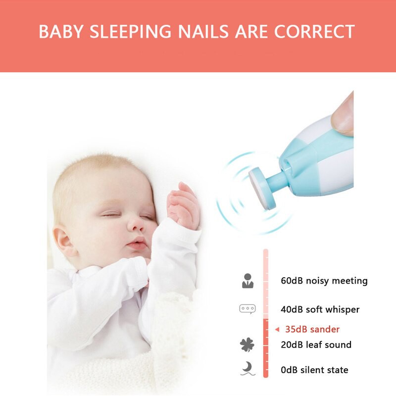 Baby Set Nail Trimmer | Gunting kuku Bayi Elektrik 6 in 1 Menicure Pedicure Automatic