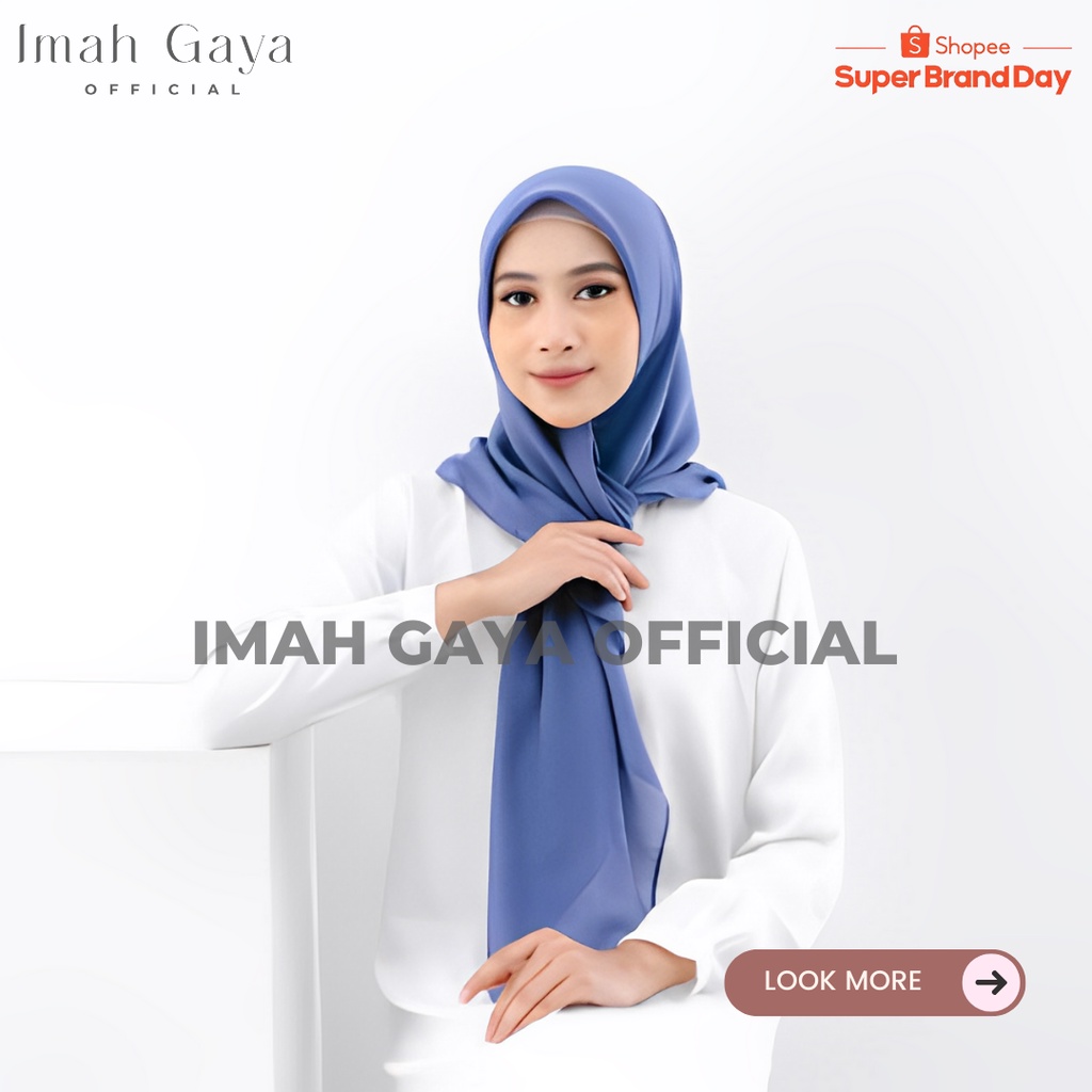 Jilbab Bella Square Segiempat Polos Polycotton Bella Square Standar