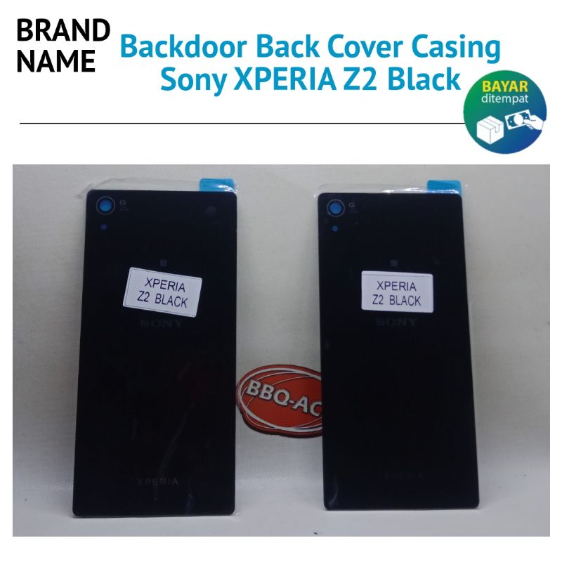Backdoor Back Door Back Cover Sony XPERIA Z2 Black Casing Tutup Belakang Baterai HP