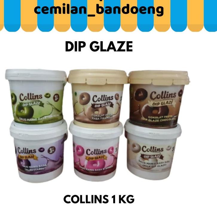 

✨10.10✨ DIP GLAZE COLLINS 1 KG FREE BUBBLE WARP EXP. TAHUN 2023 buruan