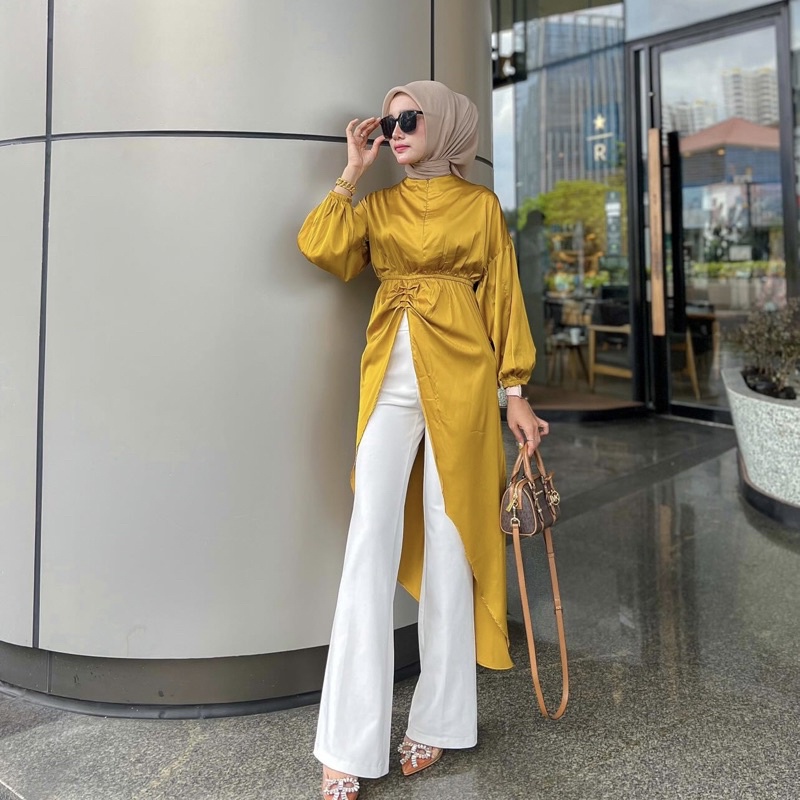 CATLYN TUNIC | TUNIK MIDI DRESS LEBARAN 2023 GAMIS WANITA GAMIS PEREMPUAN REMAJA TERBARU / Tunik Nab