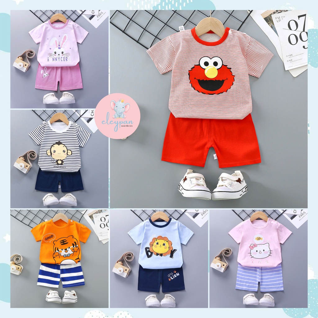 Setelan Anak Impor / Setelan Baju Anak / Setelan Kaos Anak / Set Baju Anak / Stelan Kaos Celana Anak / Baju Santai Rumah Anak / Set Rumah / Baju Anak Lucu