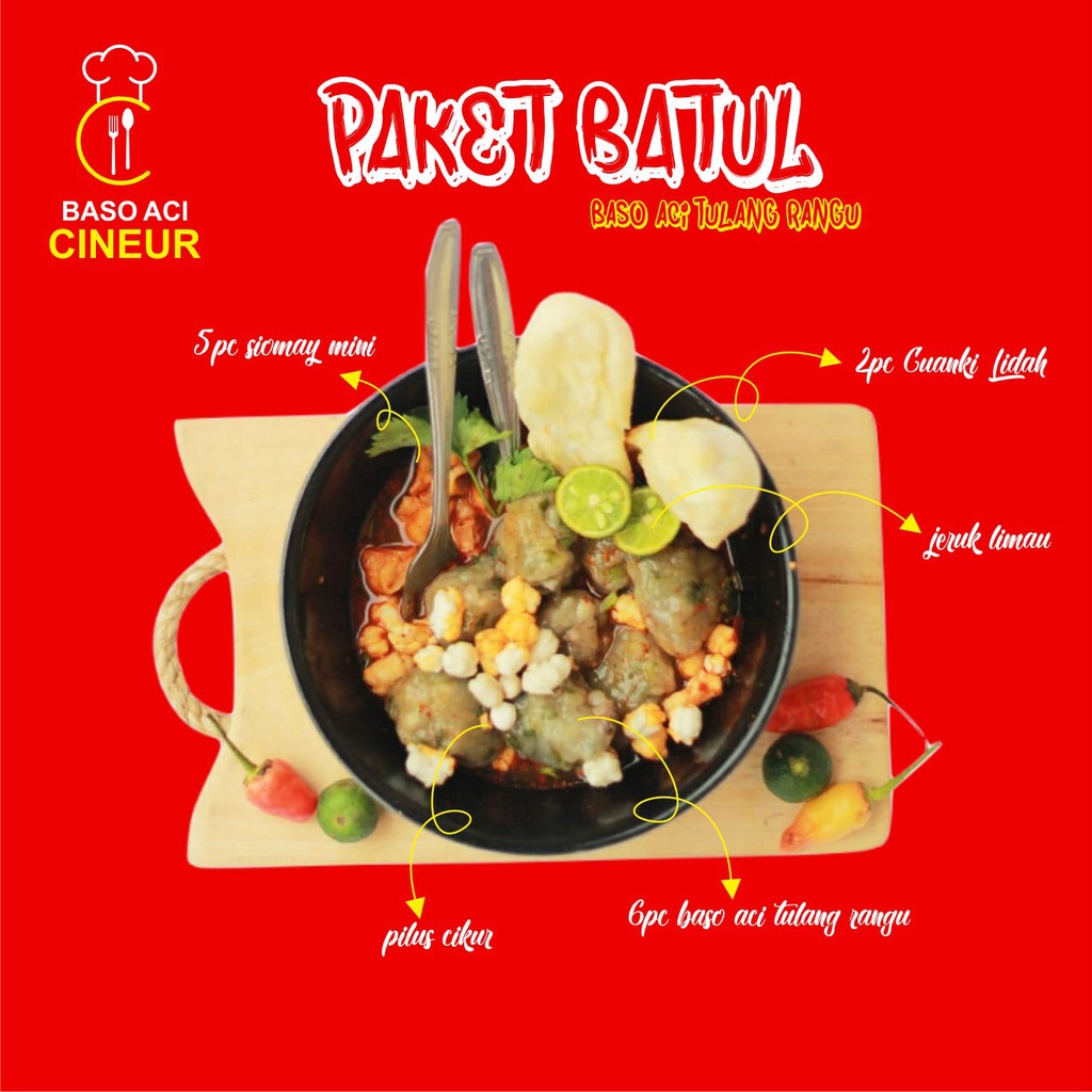 

BASO ACI CINEUR PAKET BATUL ( Baso Aci Tulang Rangu)