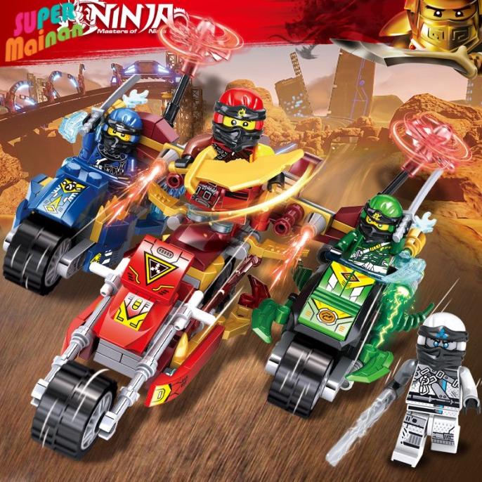 ~~~] Mainan Lego Ninjago Ninja Minifigure Blok Susun Mainan Edukasi Anak