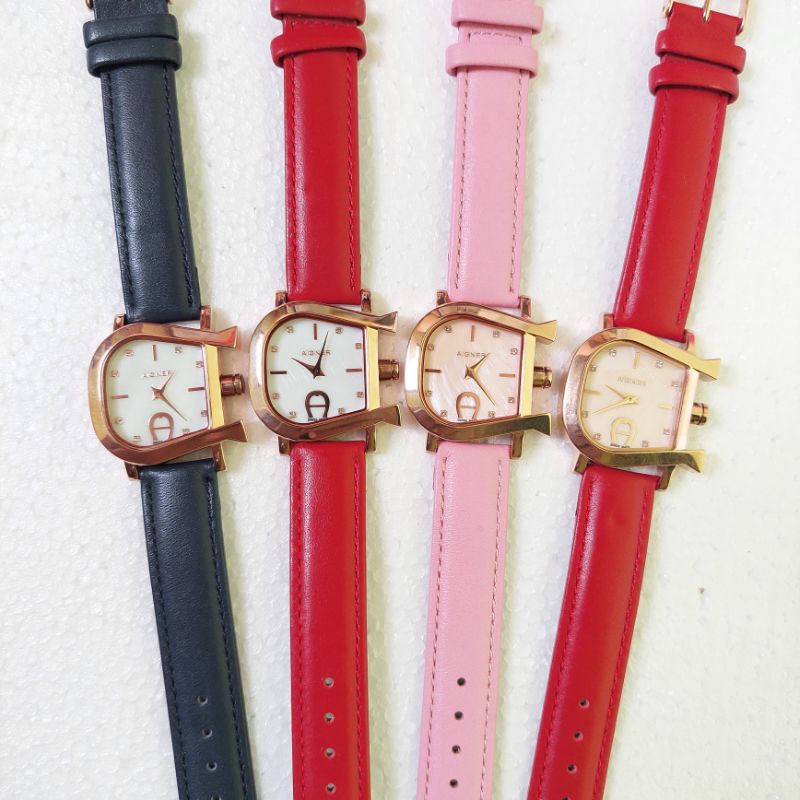 Original Jam Tangan Wanita Aigner Varese A48611 Strap Kulit