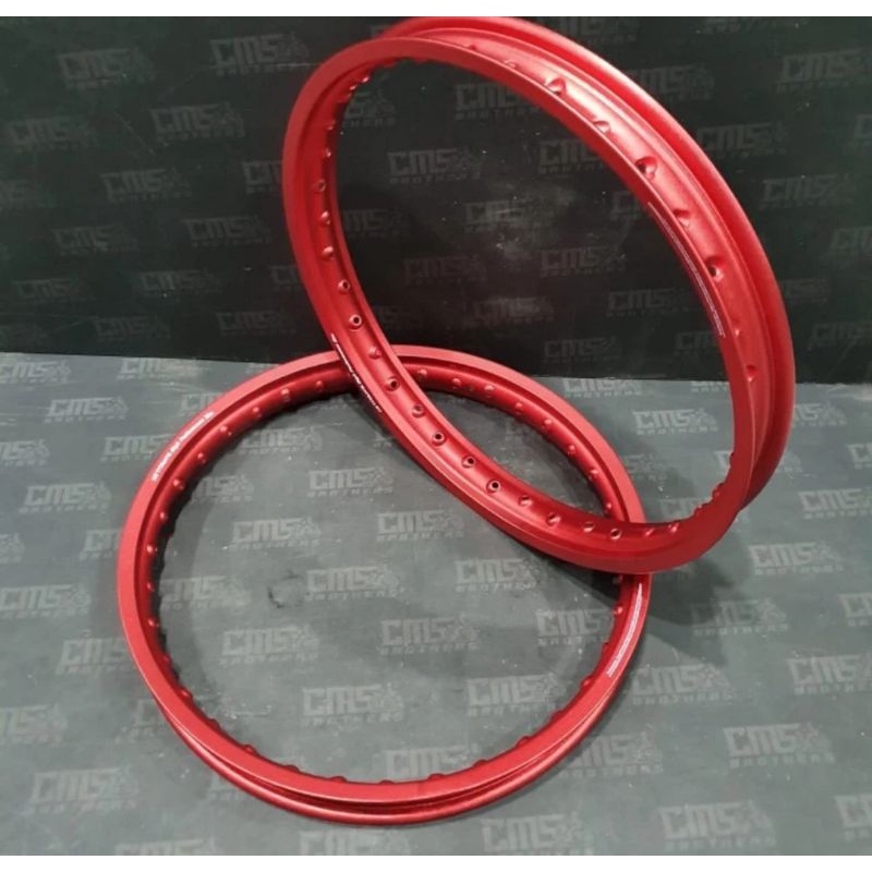 Velg veleg pelek lingkar aloy alloy titan titans 18 160 merah kulit jeruk
