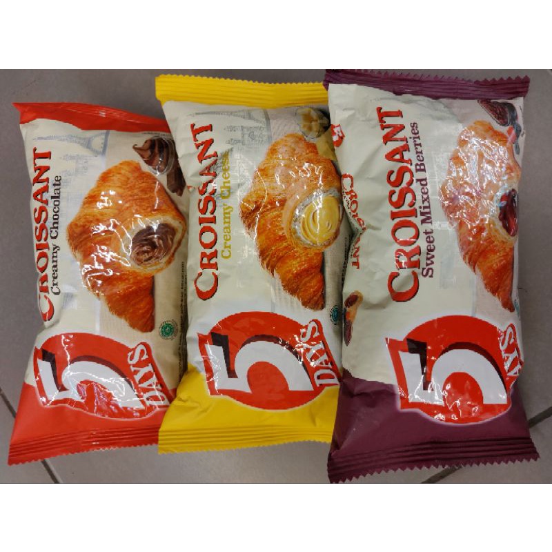 

TERMURAH!! 5DAYS CROISSANT 60GR