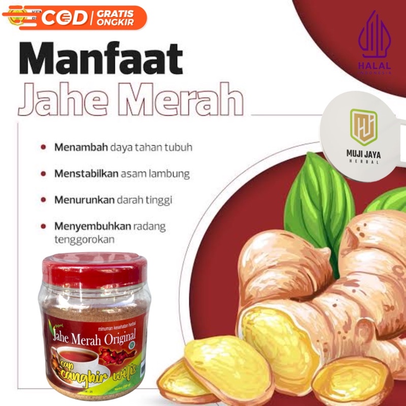 

Jahe Merah Original Cap Cangkir Wilis 250 Gram/Jahe Kharismatik 200gr