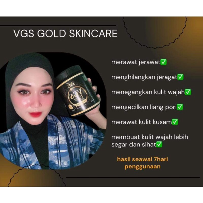 CREAM WAJAH HERBAL VGS GOLD - FREE HADIAH