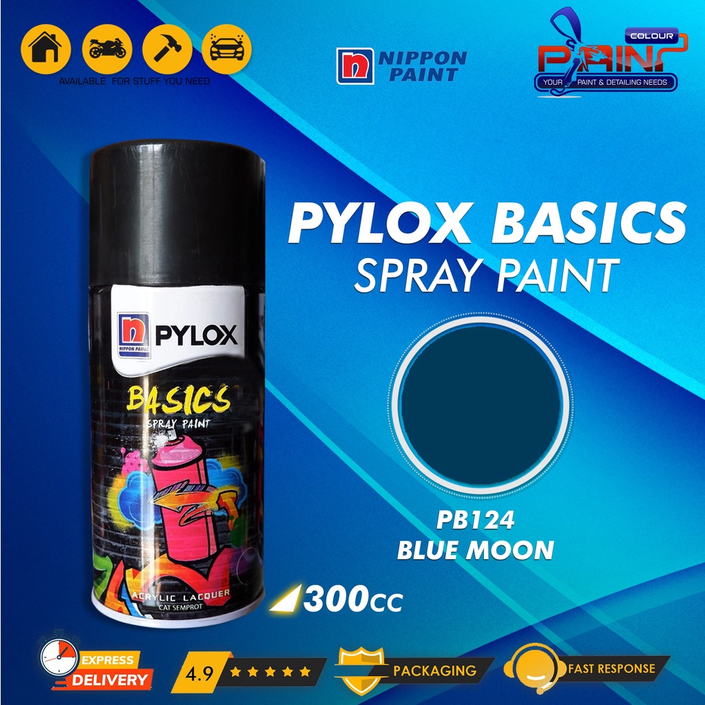 Cat Semprot Nippon Paint PYLOX BASICS 300cc - PB124 Blue Moon