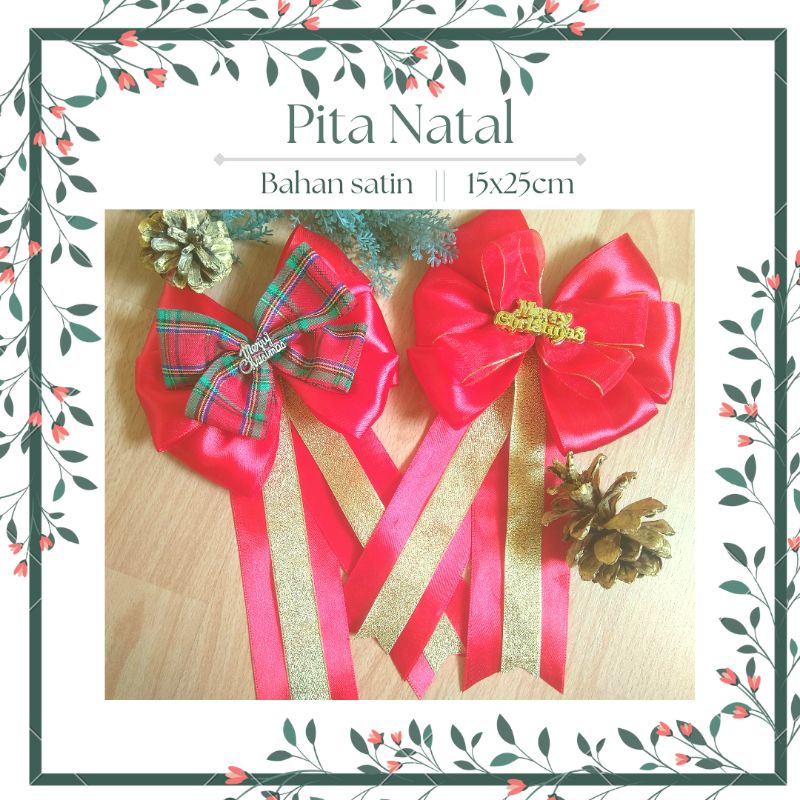 

Pita kado gift Natal Merry Christmas siap pakai