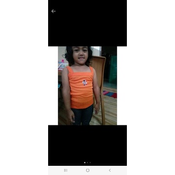 1 PCS Kaos Dalam Anak Cewek / Anak Perempuan / Singlet warna Warni anak ukuran  L / usia 3-5 Tahun