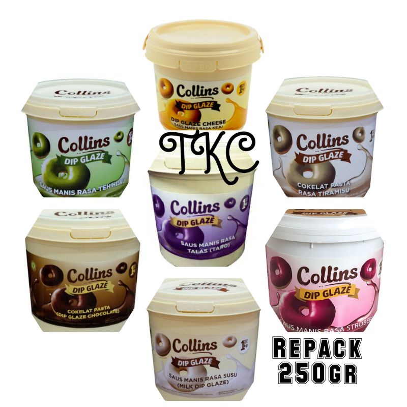 

Glaze Collins / DIP Glaze / Toping Glaze 250gr repack plastik