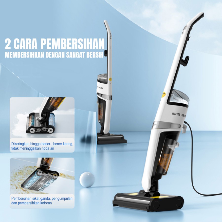 Deerma Vacuum Cleaner VX20 Pel Wet and Dry Penyedot Debu Mop Basah Kering