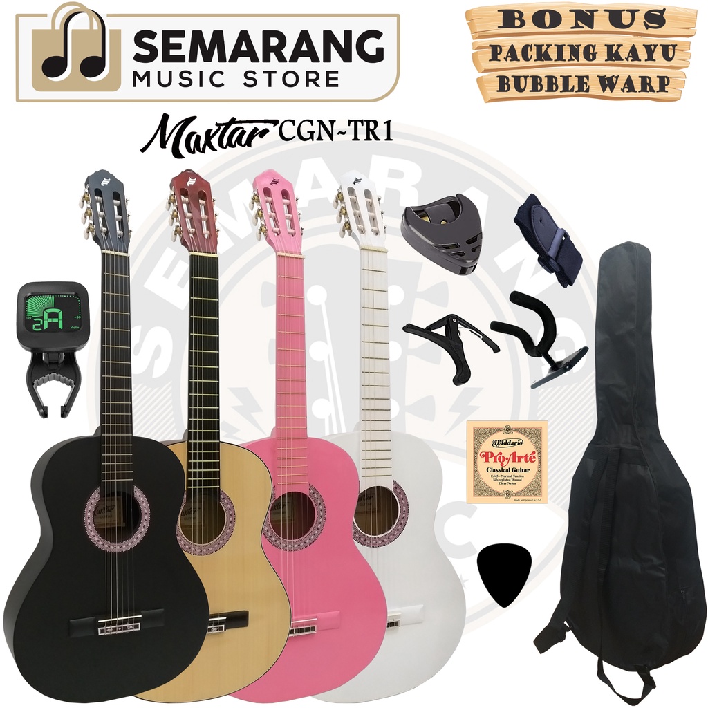 ORIGINAL!!! Gitar Klasik Maxtar CGN-TR1 Tanam Besi Gitar Klasik Nylon Original Truss Rod