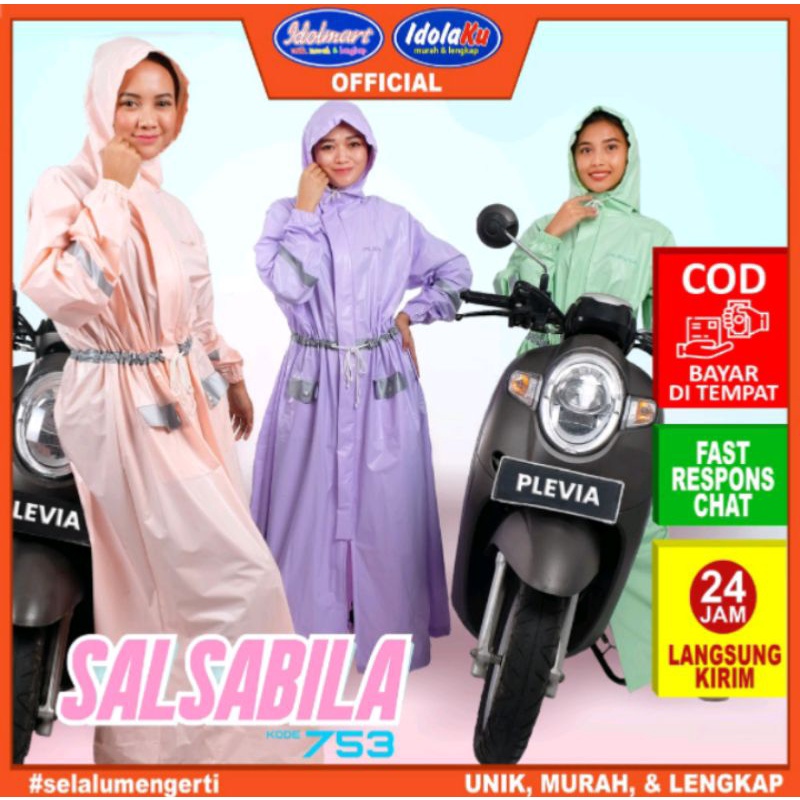 Jas Hujan Gamis Plevia Salsabila