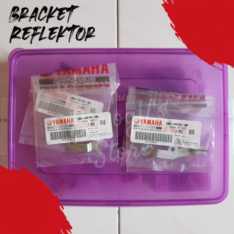 BREKET DUDUKAN LAMPU DEPAN YAMAHA XRIDE 115 ORIGINAL YAMAHA