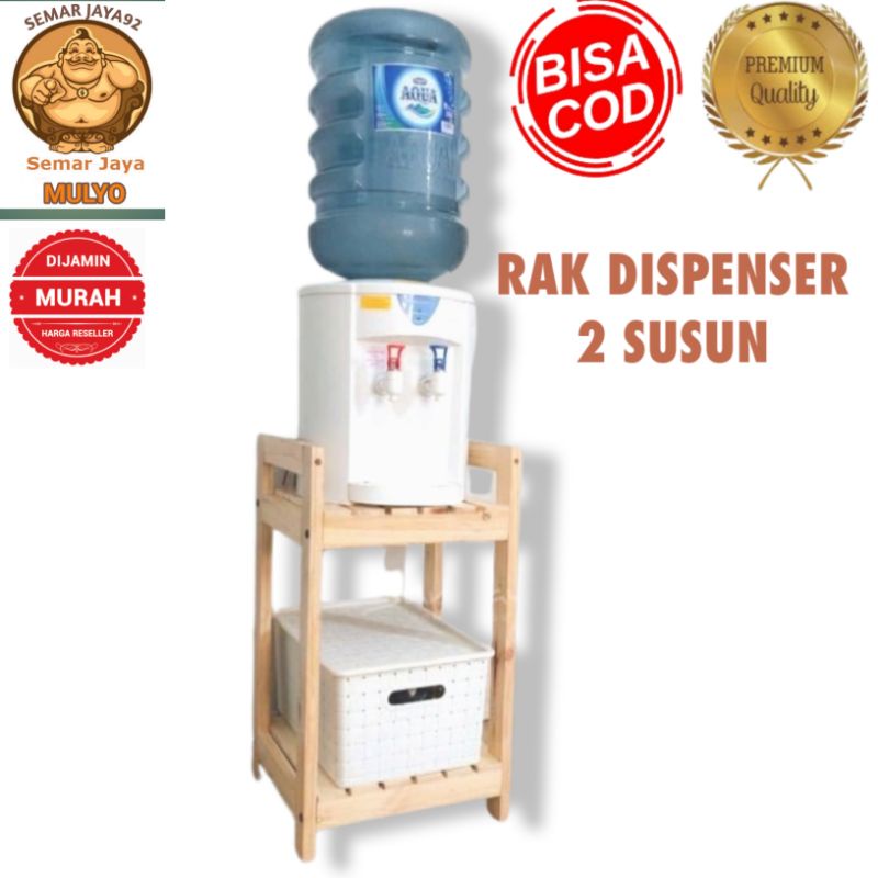 Rak Susun Serbaguna 2 Tingkat | Rak Rice Cooker | Mejikom | Rak Dispenser | Galon Minimalis Kwalitas Premium