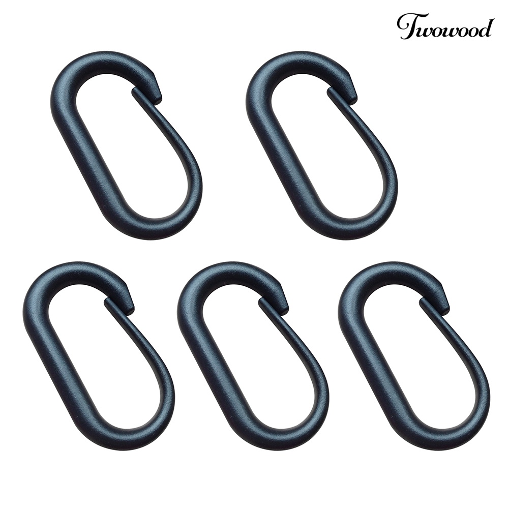 Twowood 5Pcs Klip Carabiner Universal Bentuk U Untuk Tas Backpack