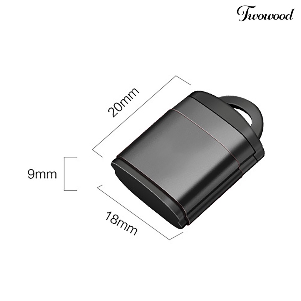 Twowood Card Reader USB Mini Portable Transmisi Kecepatan Tinggi Untuk Komputer