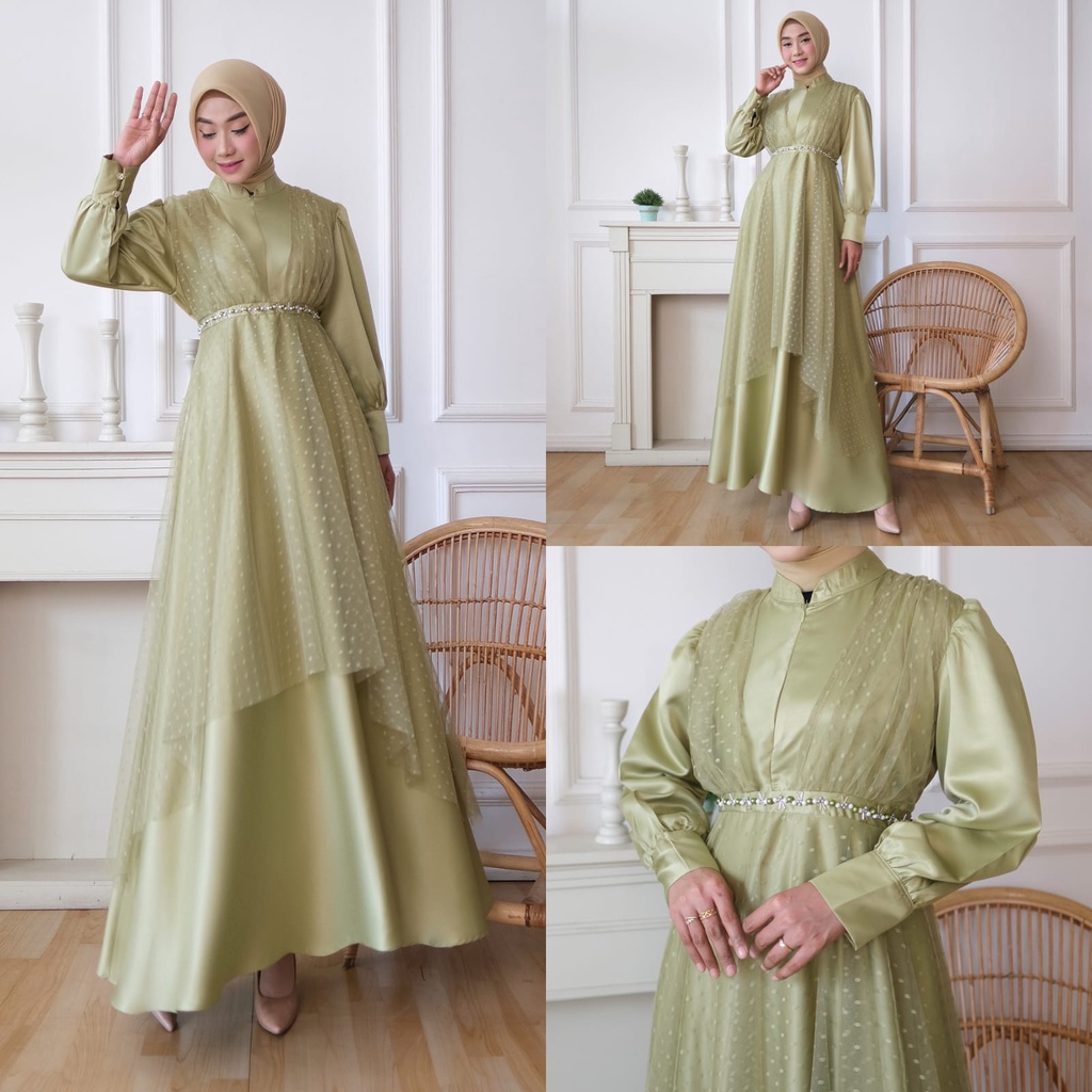 DRESS PESTA KONDANGAN NAOMI GAMIS SIMPLE