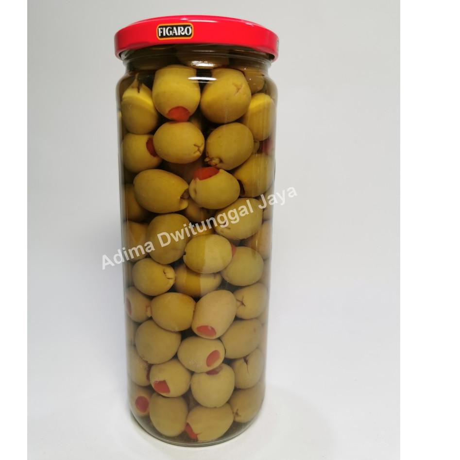 

Trx2i2Hw--Buah Zaitun Hijau / Figaro Stuffed Green Olive 450 gr / Pickles