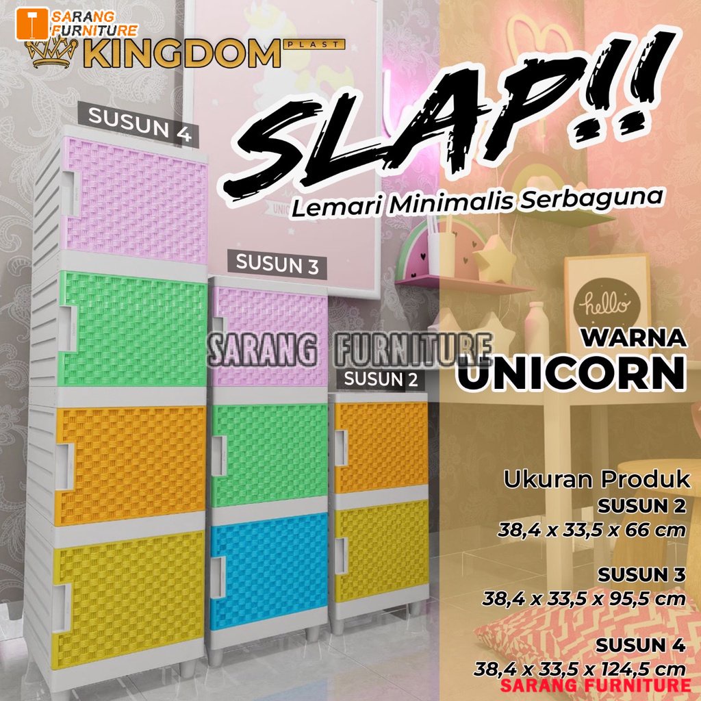 LEMARI PAKAIAN MINIMALIS KINGDOM SLAP!! KINGDOM SLAP SUSUN LEMARI PLASTIK LEMARI BAJU LEMARI ROTAN LEMARI COD