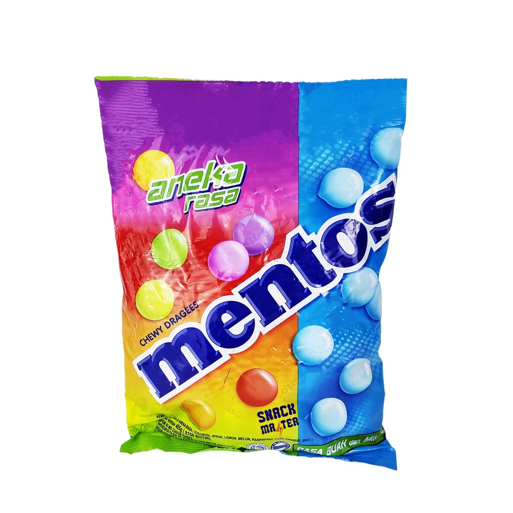 

Mentos Zak MIX Permen Aneka Buah dan Mint - Netto 405 gr (Isi 150 butir)