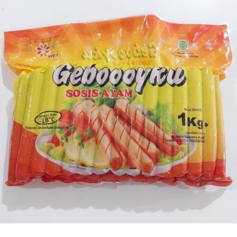 

GEBOOYKU sosis ayam 1kg 40s