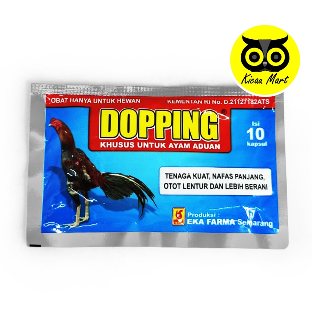 Jamu Dopping Ayam Bangkok Aduan Dopping Eka Farma 10 Kapsul Suplemen Ayam Bangkok Jago Tarung Multivitamin Dopping Ayam Bangkok Aduan