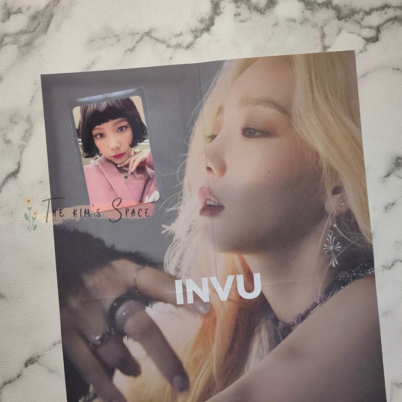[CLEARANCE SALE] Taeyeon INVU Blue Version Folded Mini Poster