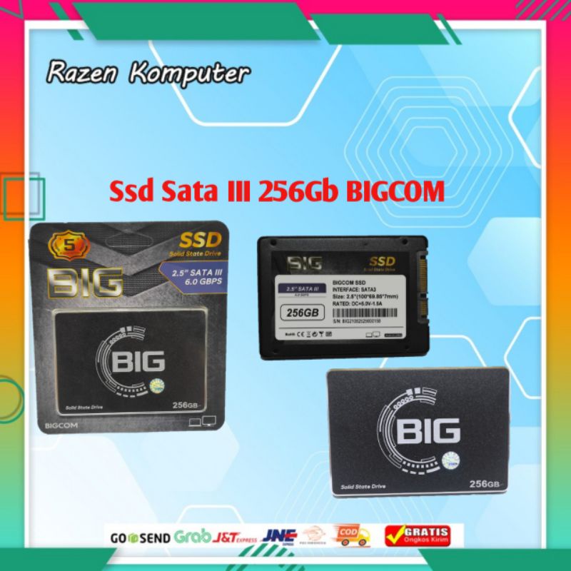 BIGCOM SSD 2.5 512Gb / 256Gb / 128Gb Sata III Garansi Resmi 5Tahun