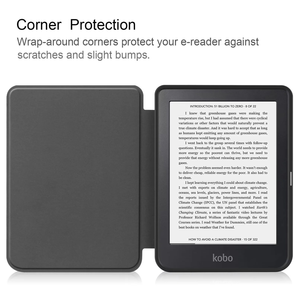 Baru2022kobo Clara 2e 6inch Case e-Book Readers Amazon Kobo Clara 2e 6.0 &quot;Fashion Warna Solid TPU Flip Stand eReader Penutup Pelindung Kulit