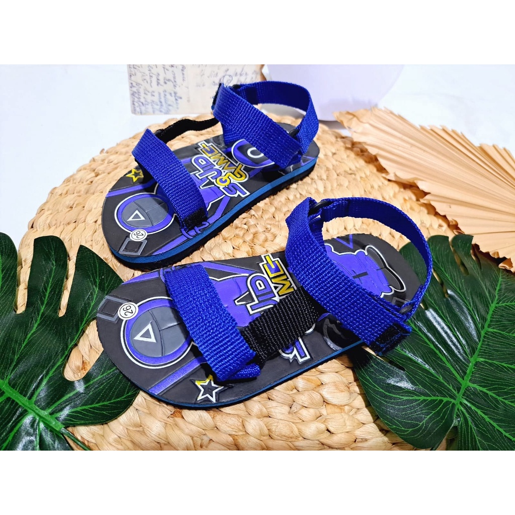 Sandal Anak Gunung Cowo Motif SQUID GAME Terbaru