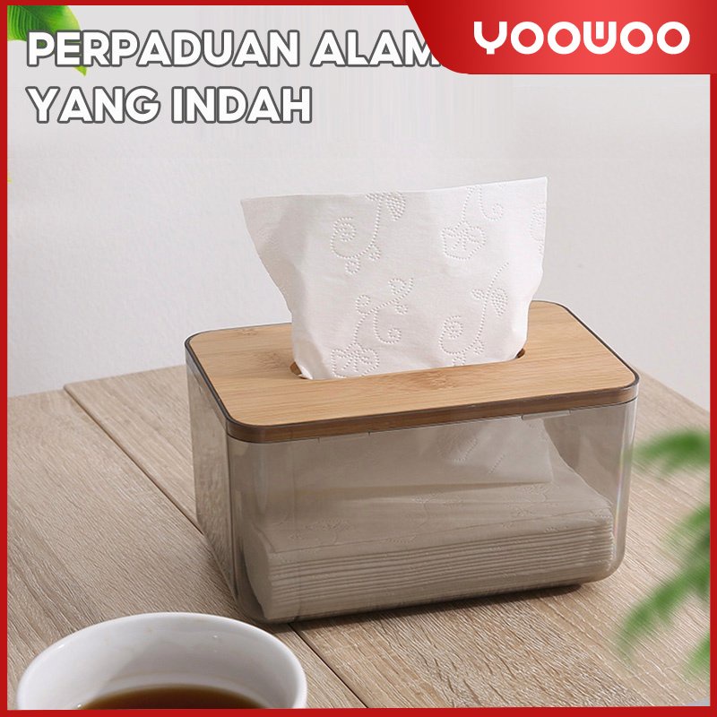 Kotak tisu transparan /Tissue Box /kotak penyimpanan tisu /Wadah Tisu Tempat Tisu Minimalis