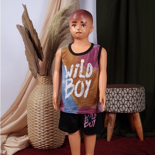 Jeco fashion Set anak singlet wild boy